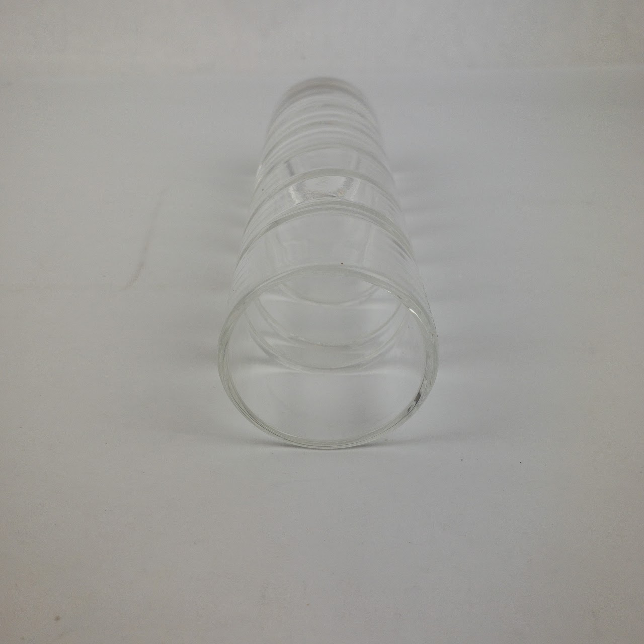 Tiffany & Co. Crystal Swirl Cylinder Vase