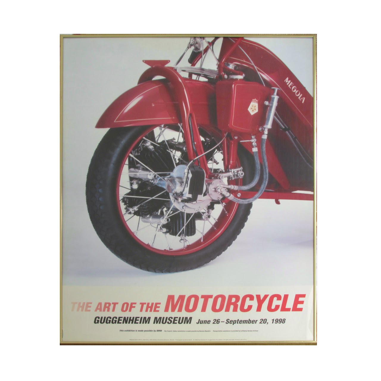 Guggenheim 'Art of the Motorcycle' 1998 Exhibit Poster