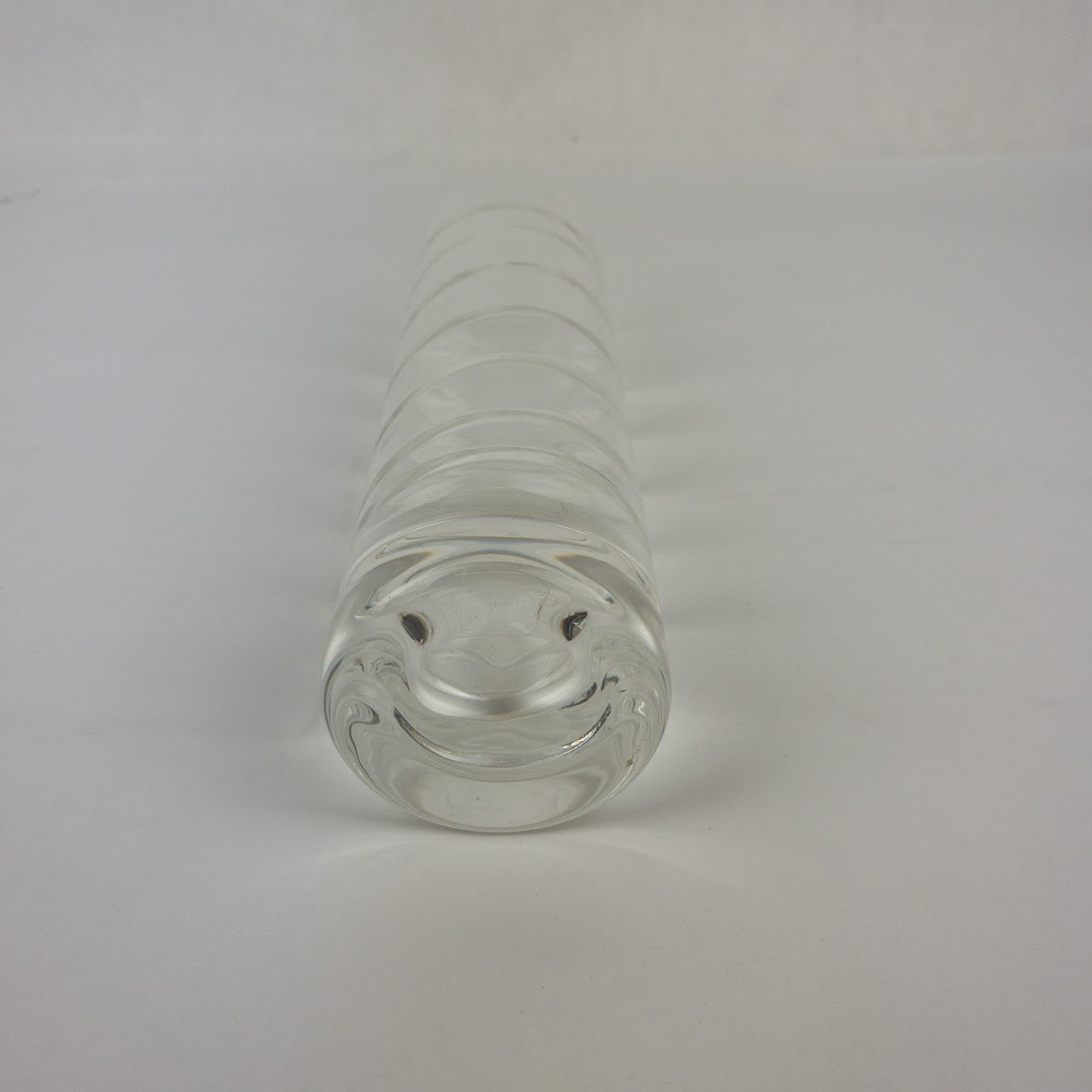 Tiffany & Co. Crystal Swirl Cylinder Vase