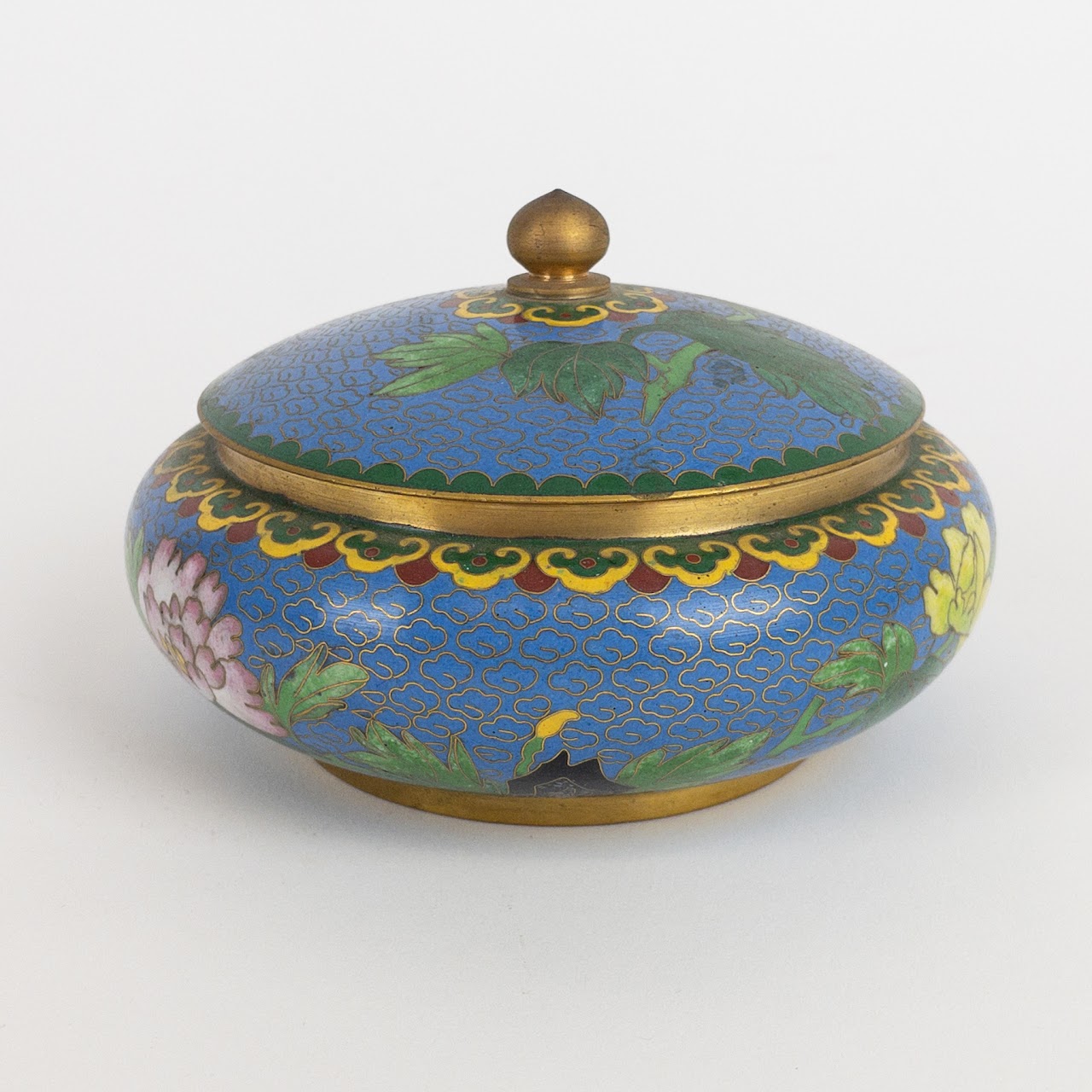 Early Export Cloisonné Powder Jar