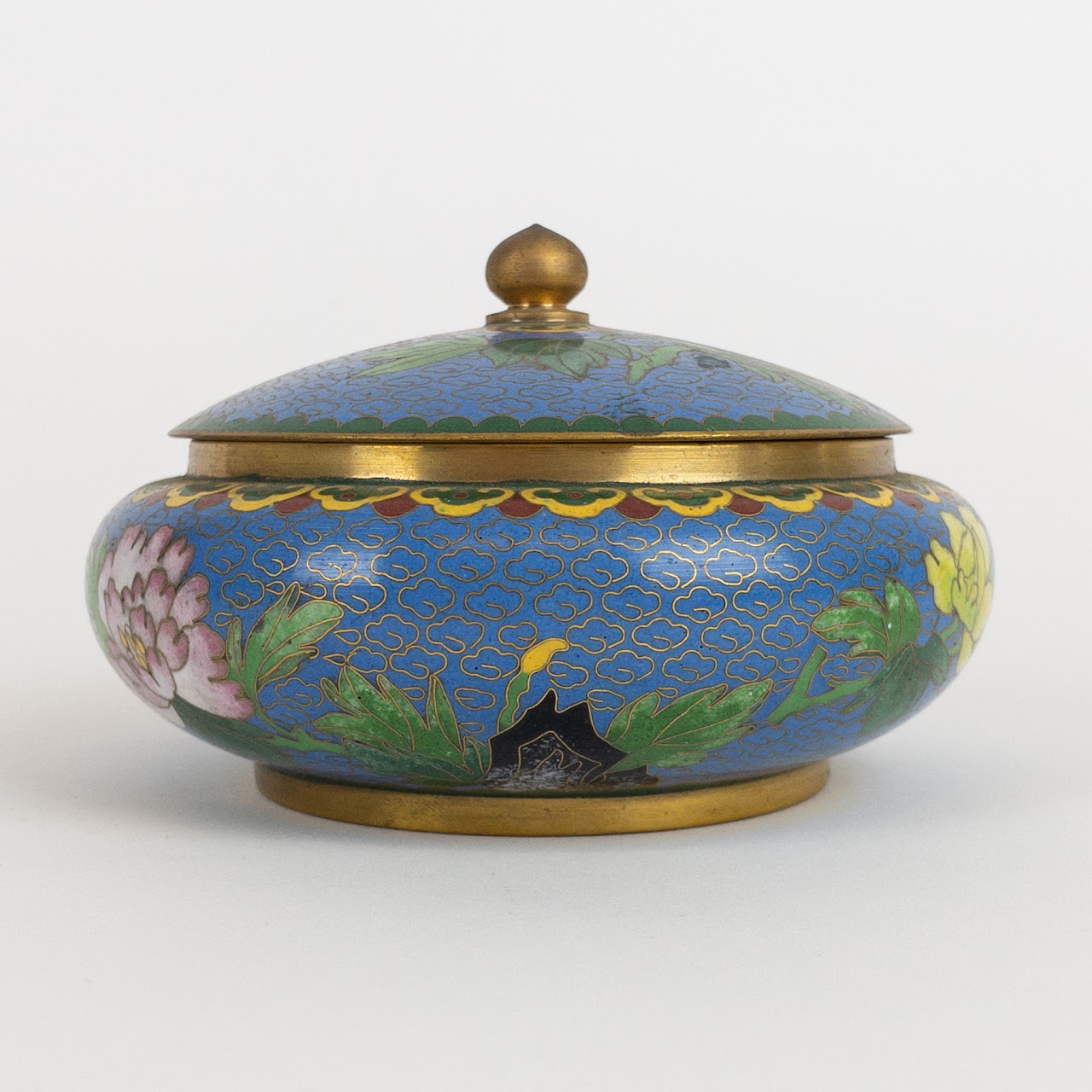 Early Export Cloisonné Powder Jar