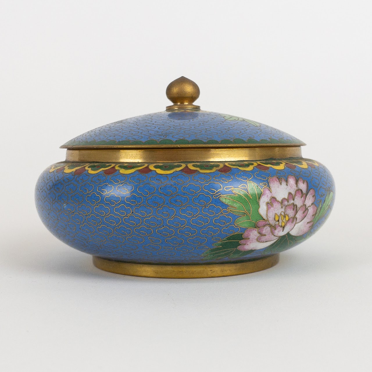 Early Export Cloisonné Powder Jar