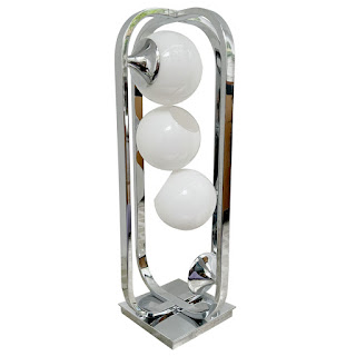 Chrome Globe Table Lamp