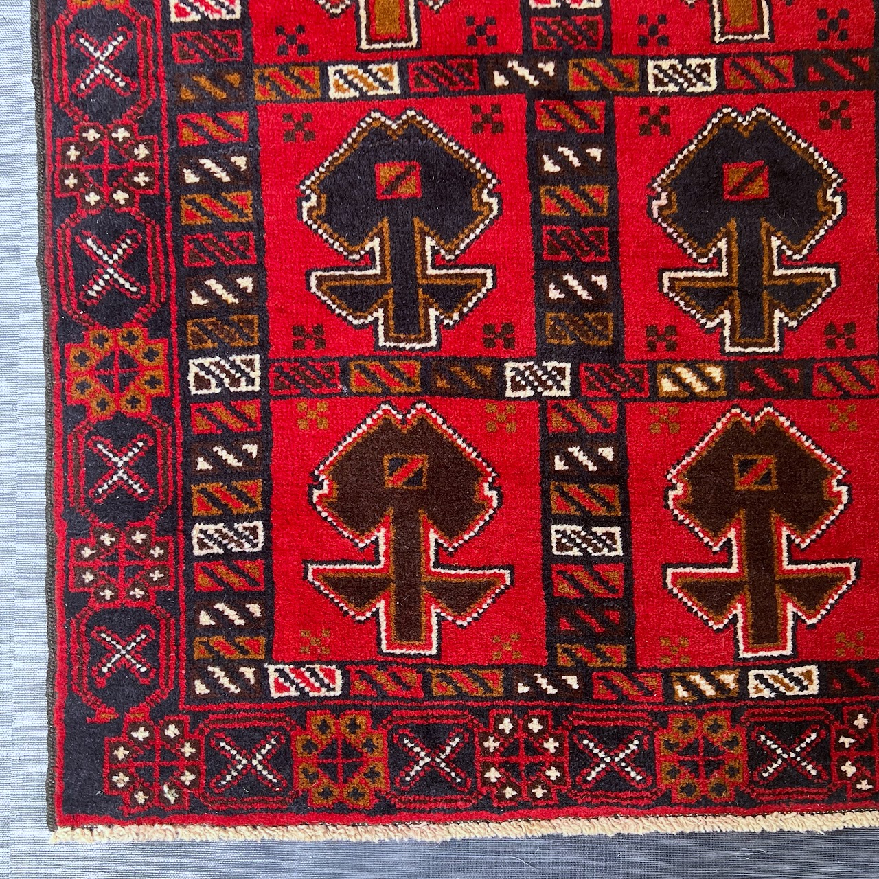 Afghan Teimani Small Wool Area Rug