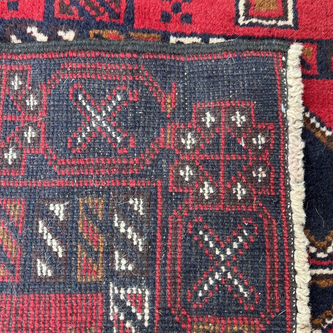 Afghan Teimani Small Wool Area Rug