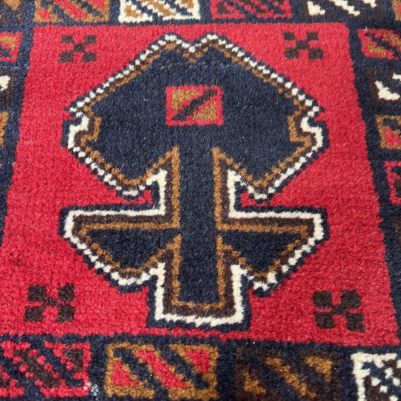 Afghan Teimani Small Wool Area Rug