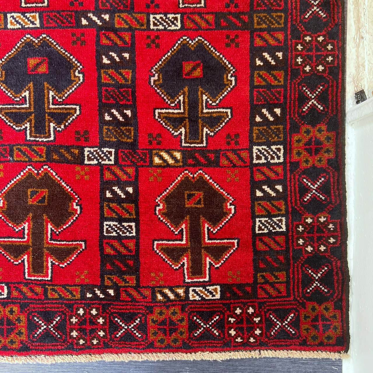 Afghan Teimani Small Wool Area Rug