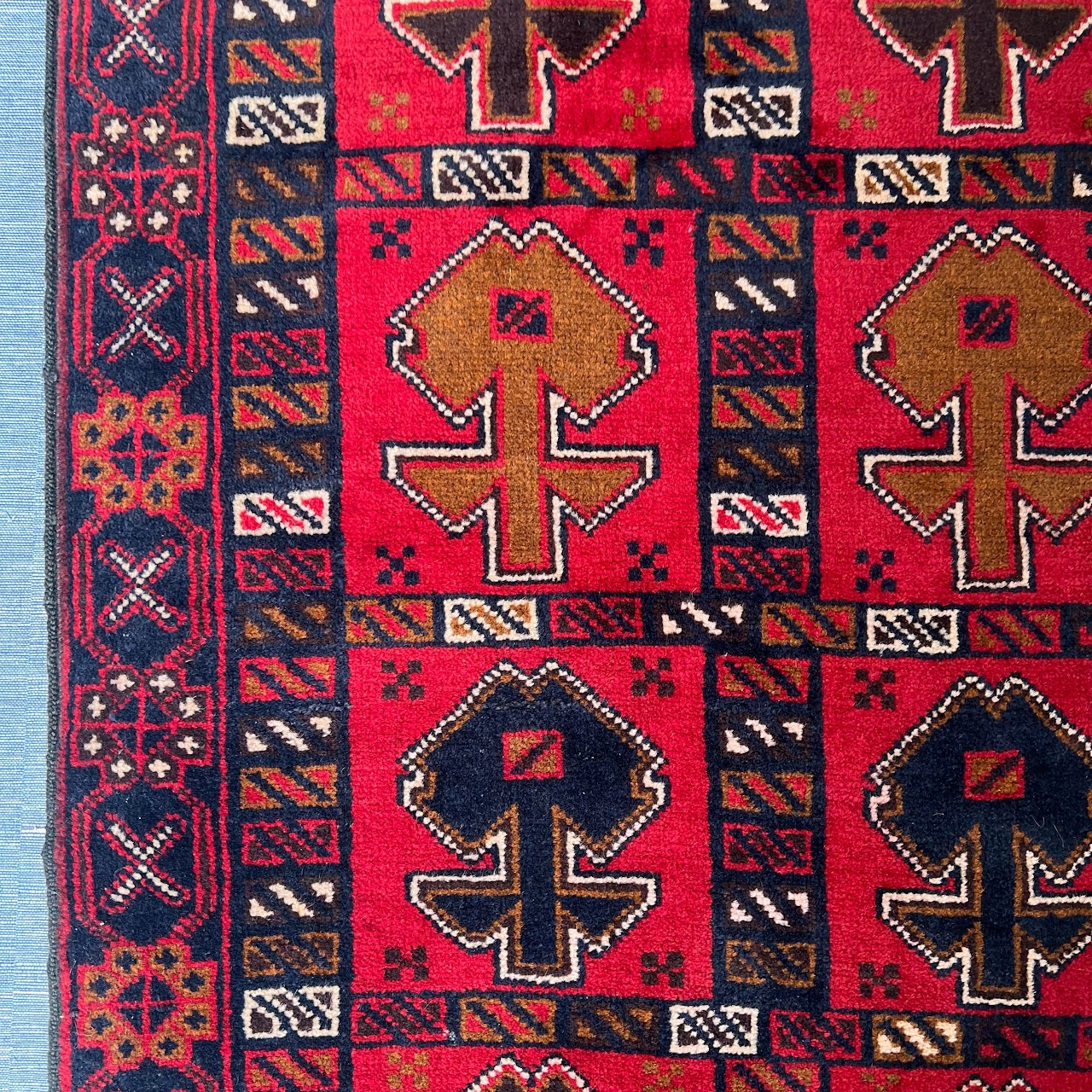 Afghan Teimani Small Wool Area Rug