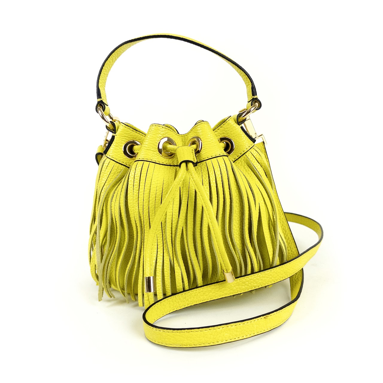 MILLY SMALL buy ESSEX FRINGED LEATHER BUCKET BAG