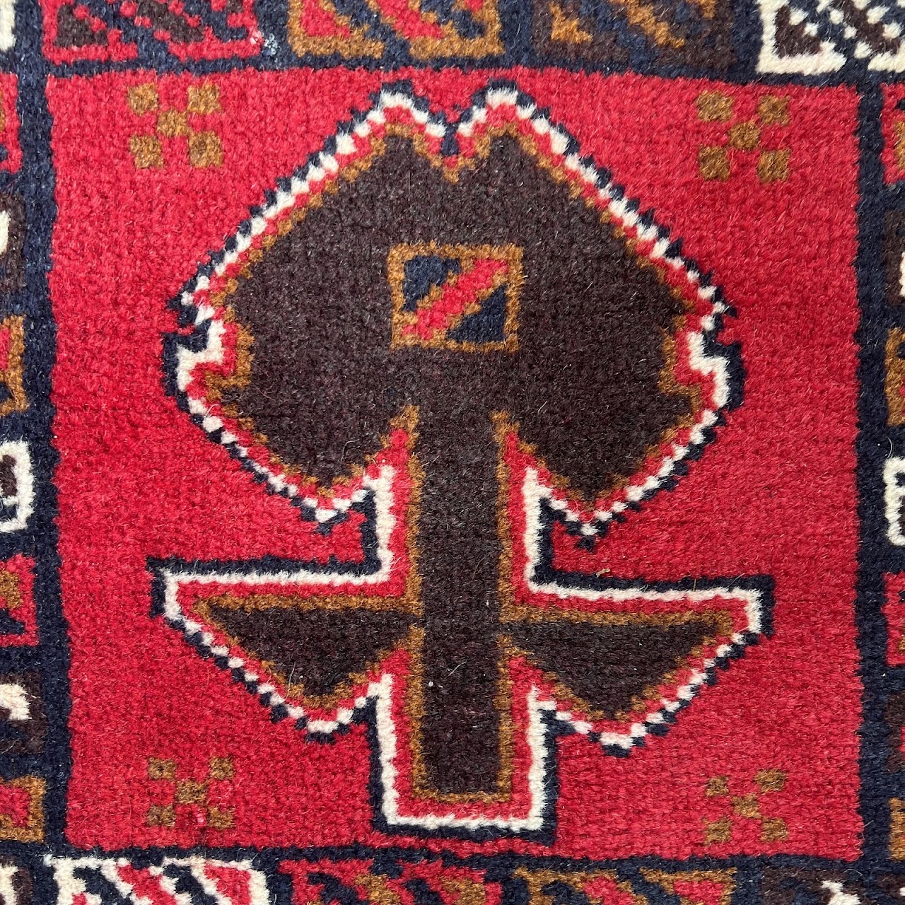 Afghan Teimani Small Wool Area Rug