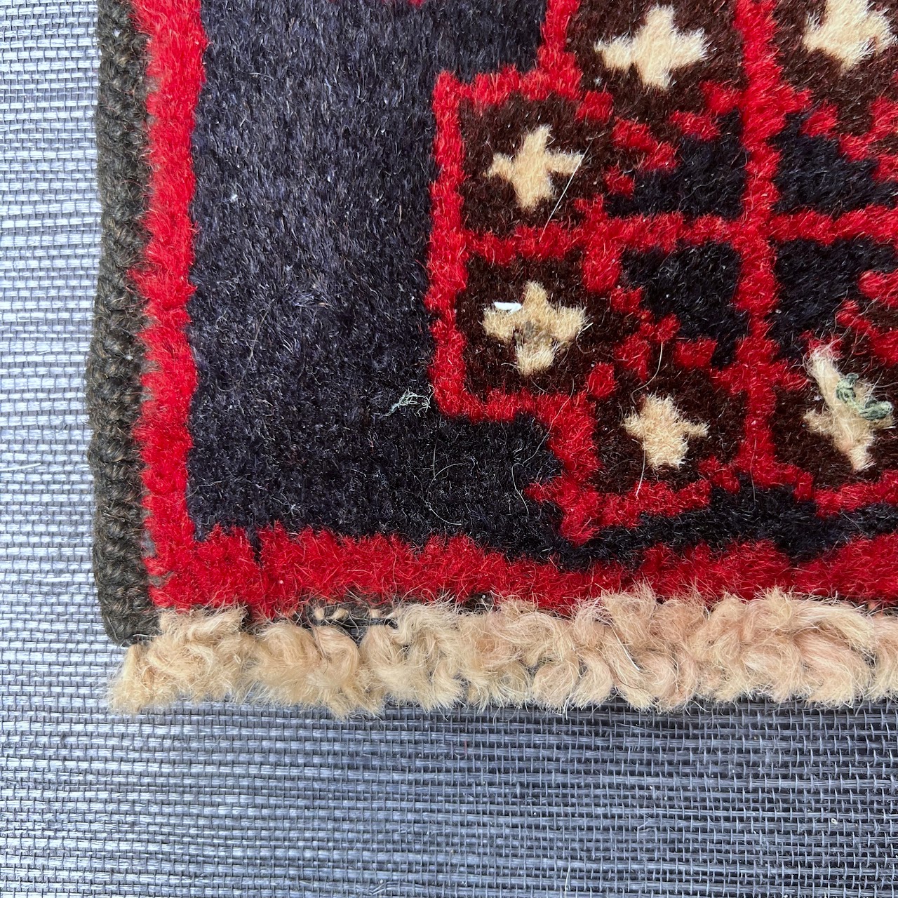 Afghan Teimani Small Wool Area Rug