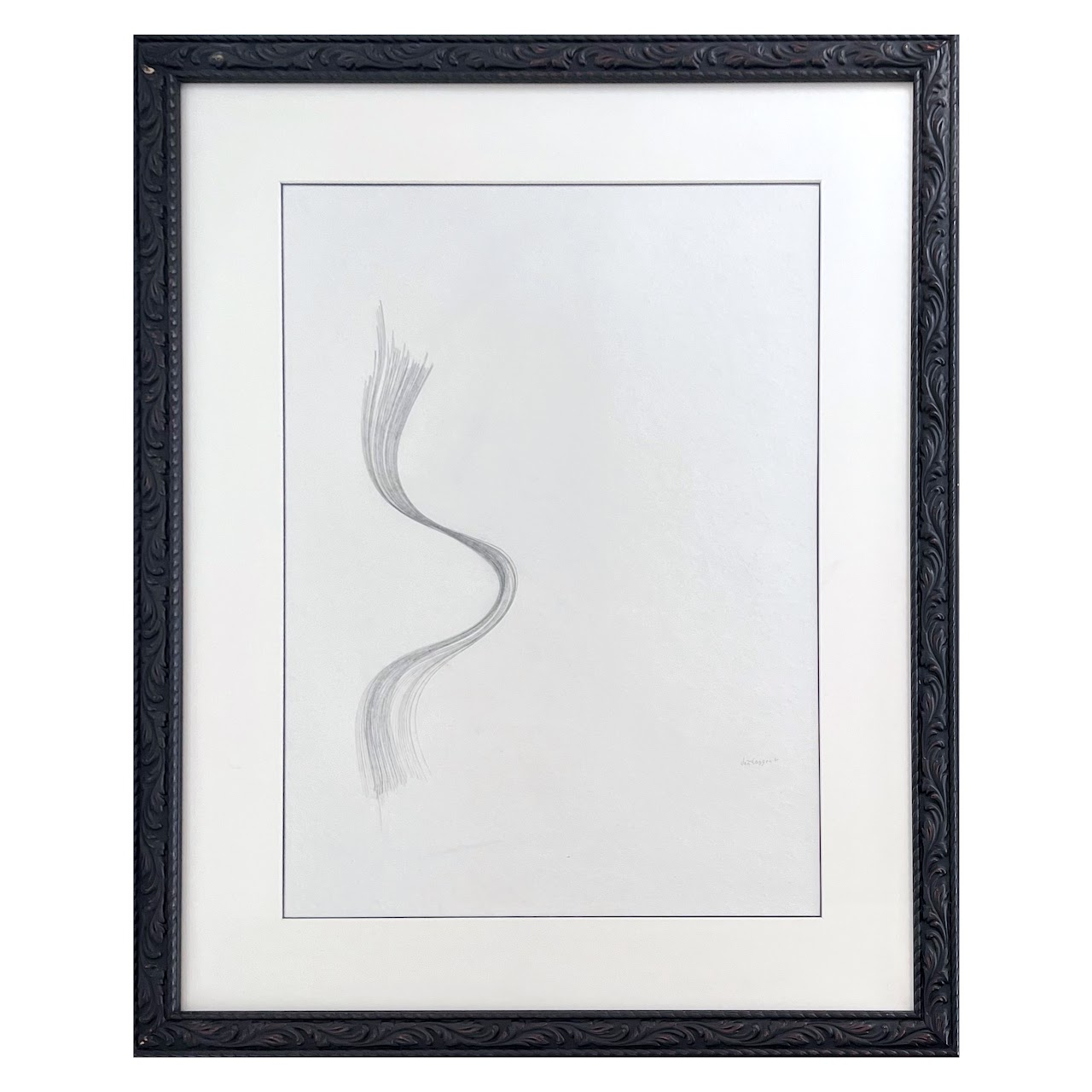 Dan Taggert Signed Kinetic Pencil Drawing