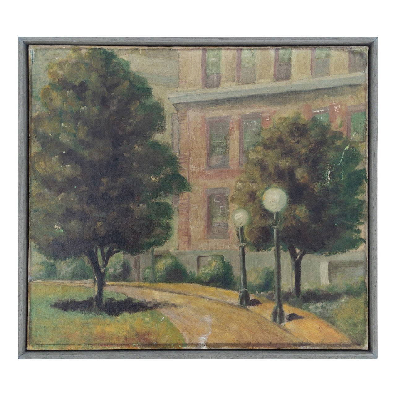 'Derby Hall' Signed Oil Painting, 1932