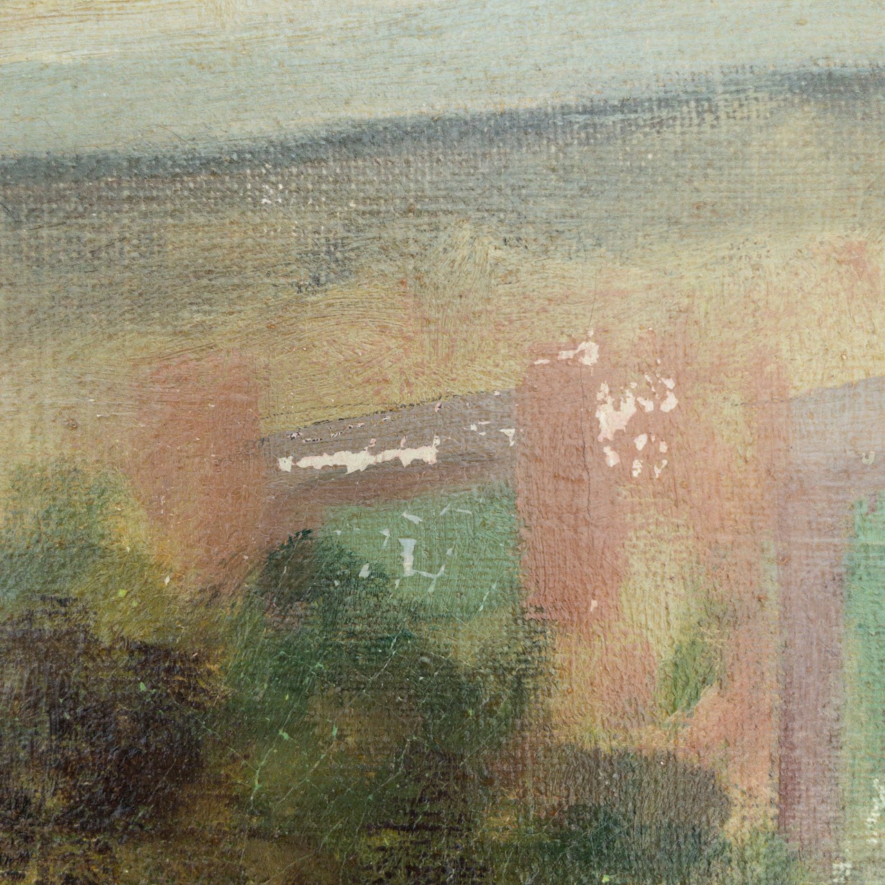 'Derby Hall' Signed Oil Painting, 1932