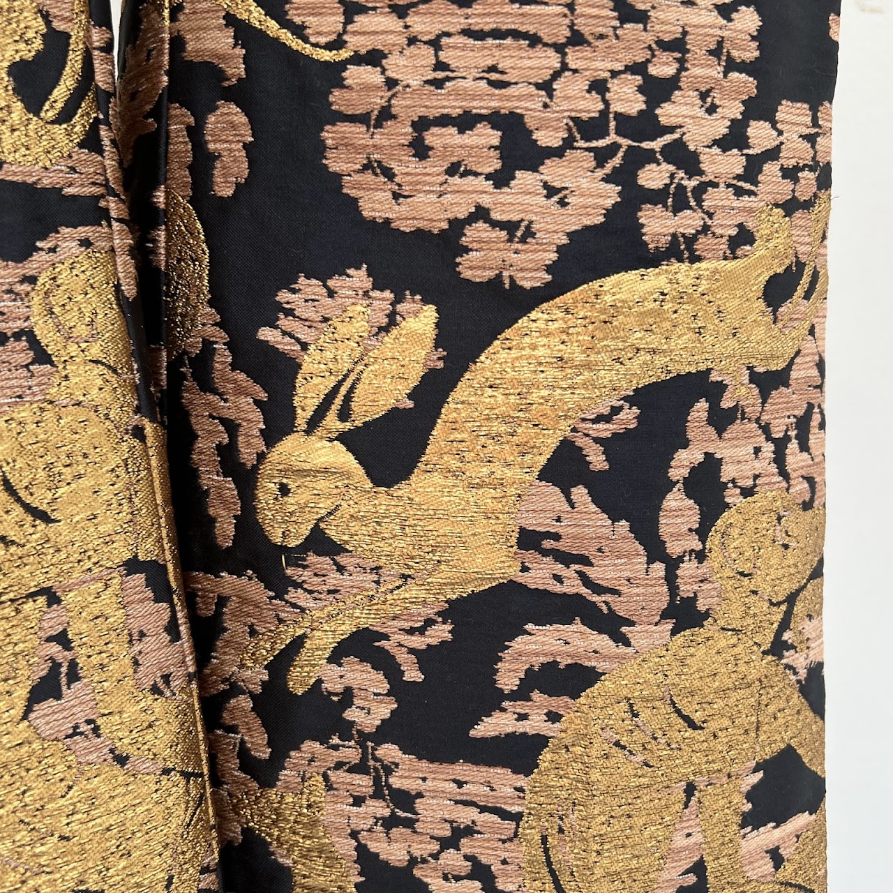 Lanvin Golden Monkey Brocade Pants