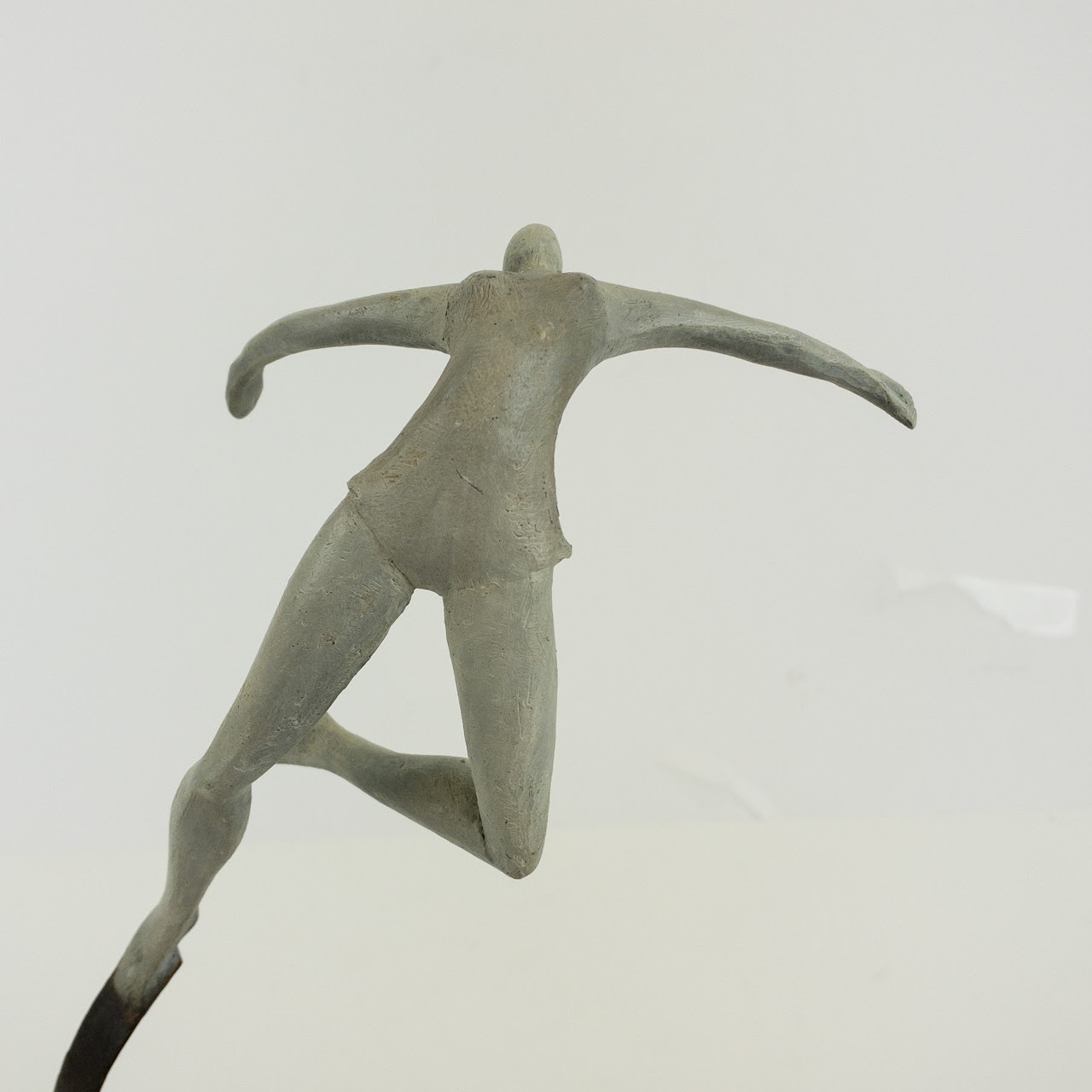 Signed Spring Metal Dancer Sculpture