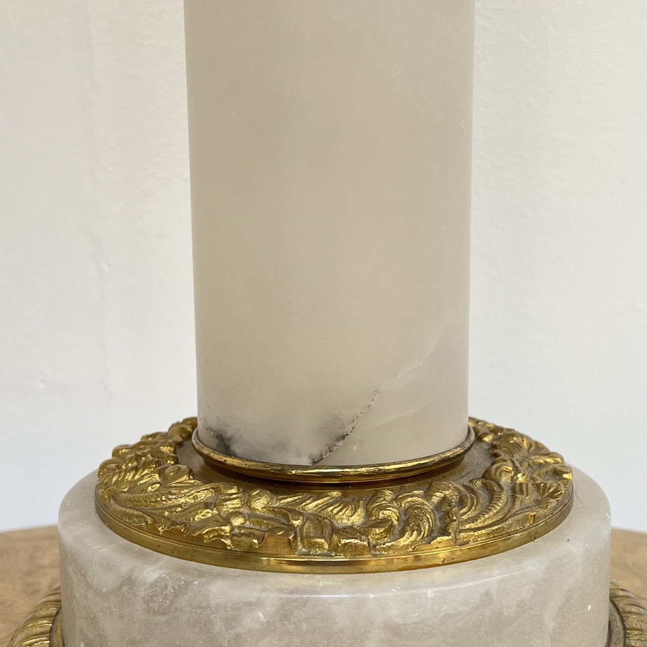 Neoclassical Style Onyx and Gold Table Lamp