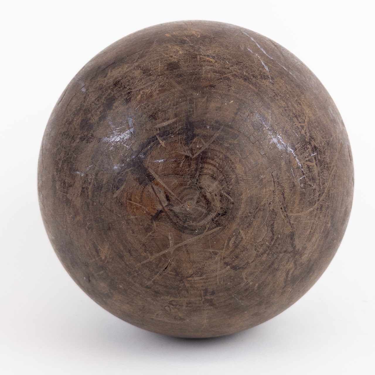 Antique Hardwood Bowling Ball