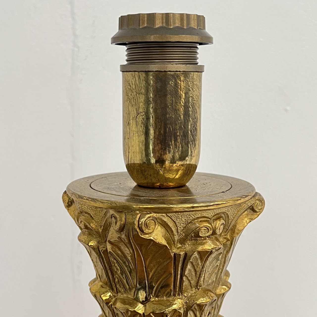 Neoclassical Style Onyx and Gold Table Lamp