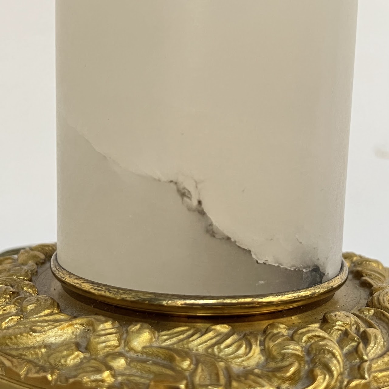 Neoclassical Style Onyx and Gold Table Lamp