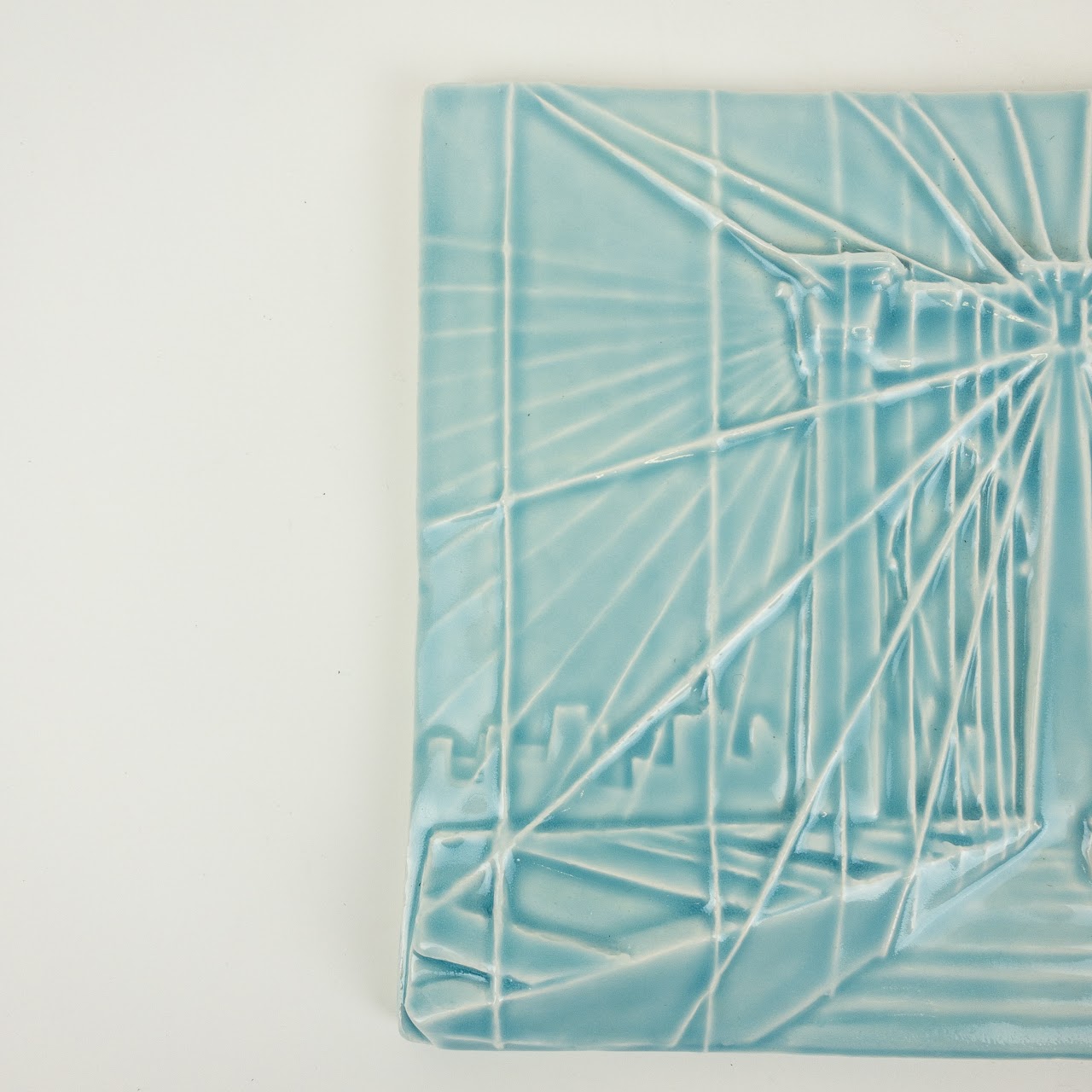 Delong Ceramics Brooklyn Bridge Wall Hanging Tile