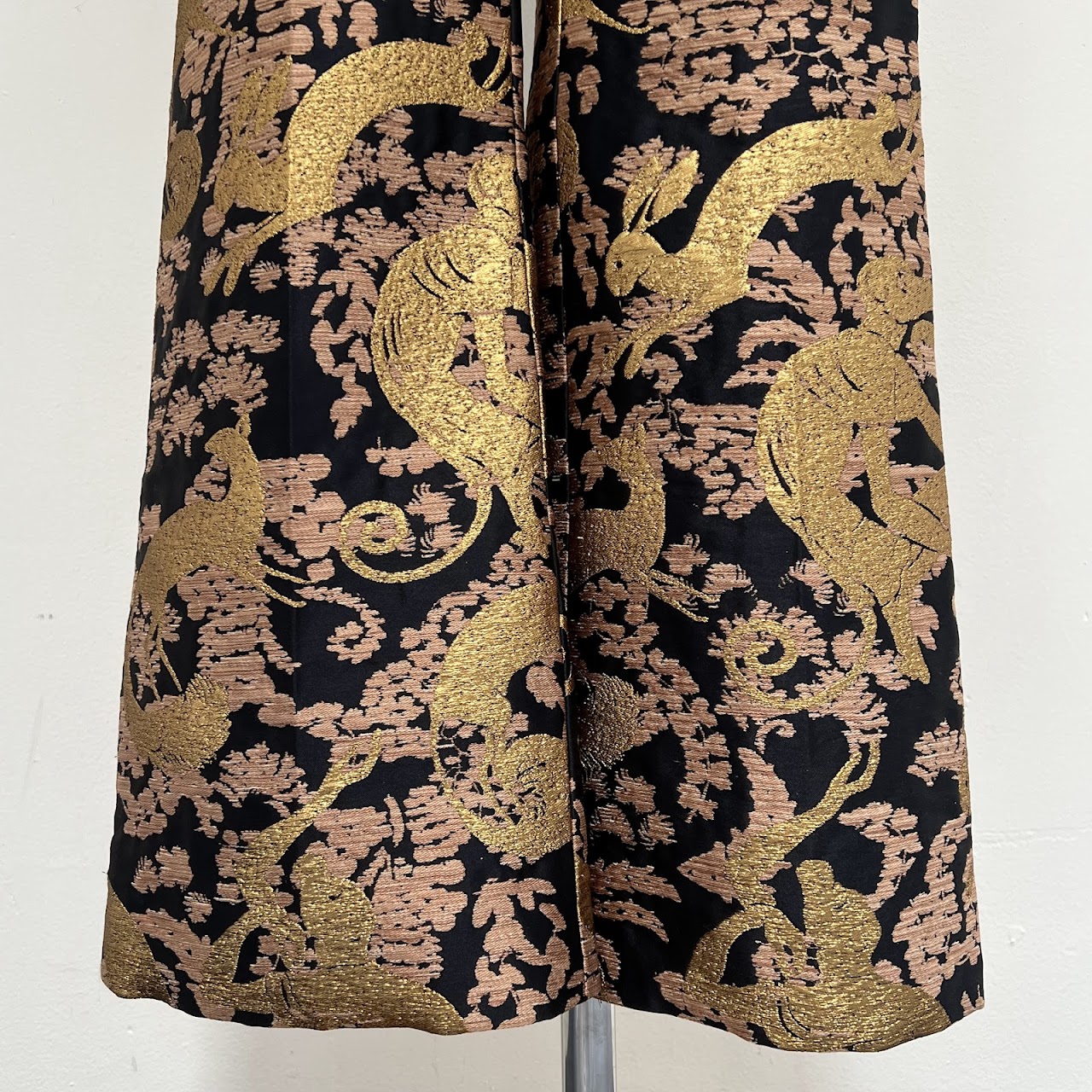 Lanvin Golden Monkey Brocade Pants