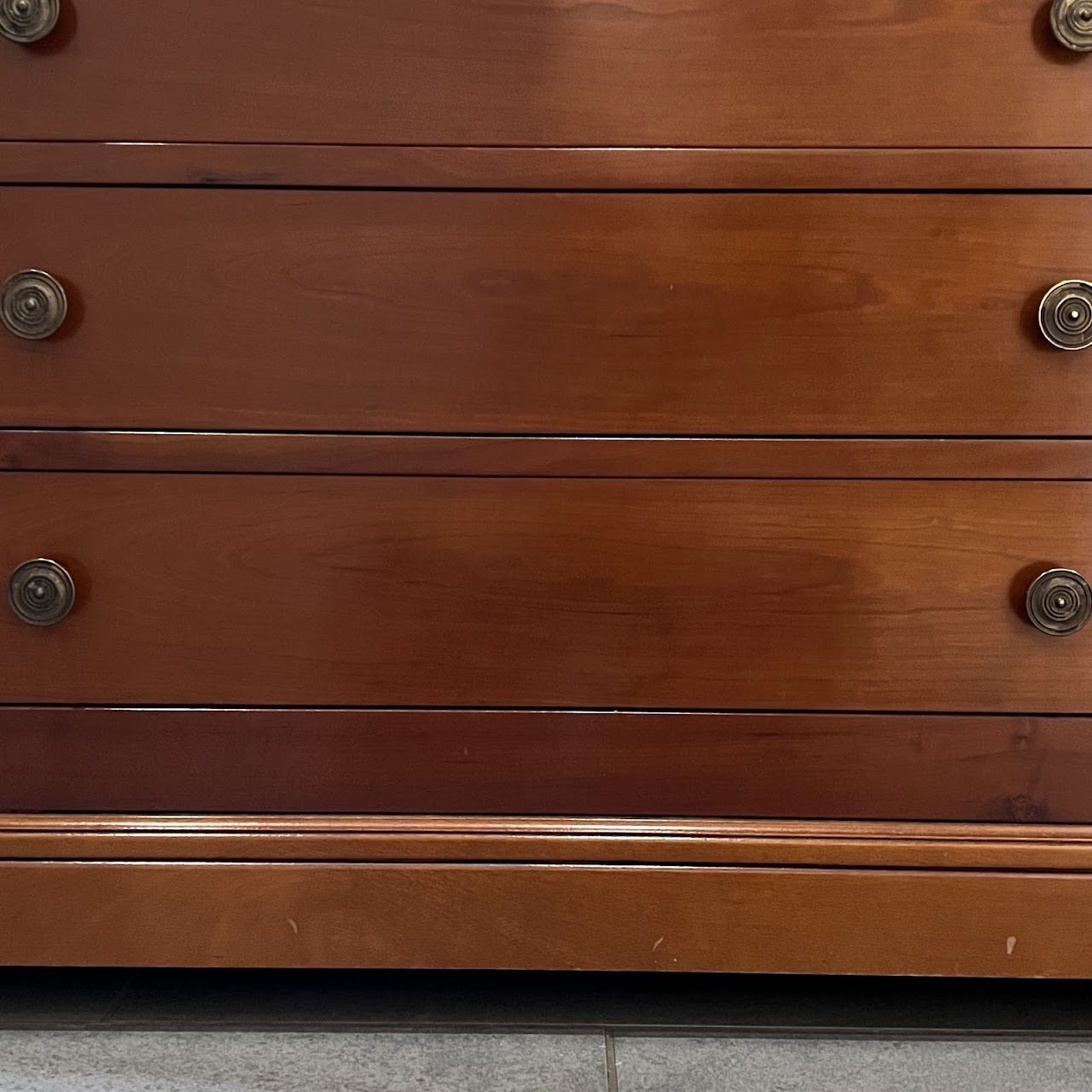 Grange 1904 French Cherry Directoire Style Four  Drawer Dresser