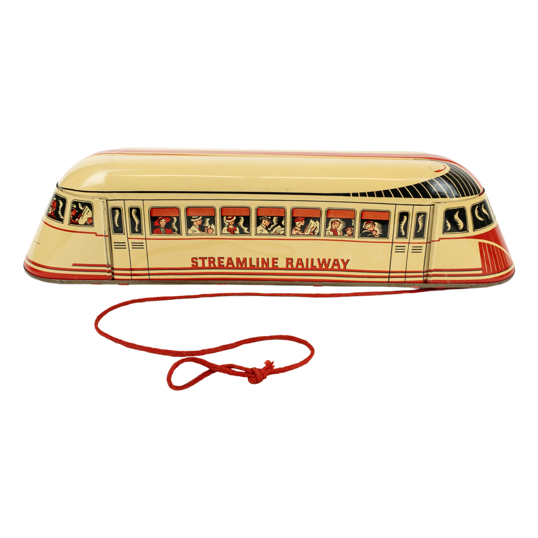 Streamline Railway No. 129 Trolley Pull Toy