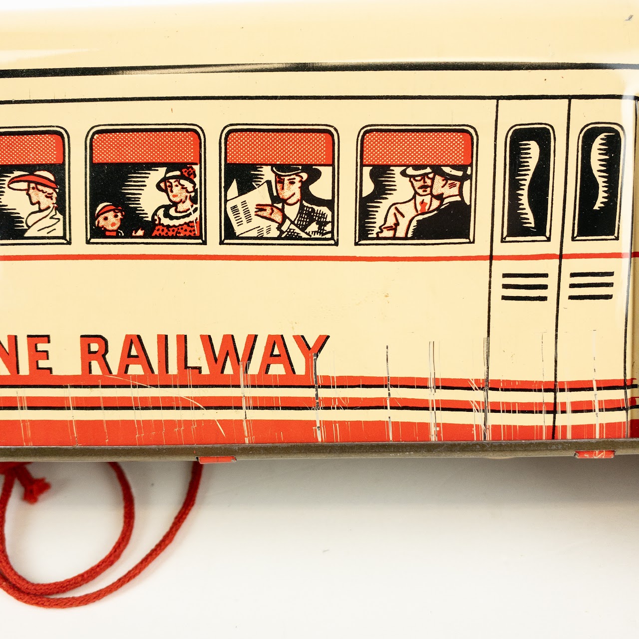 Streamline Railway No. 129 Trolley Pull Toy