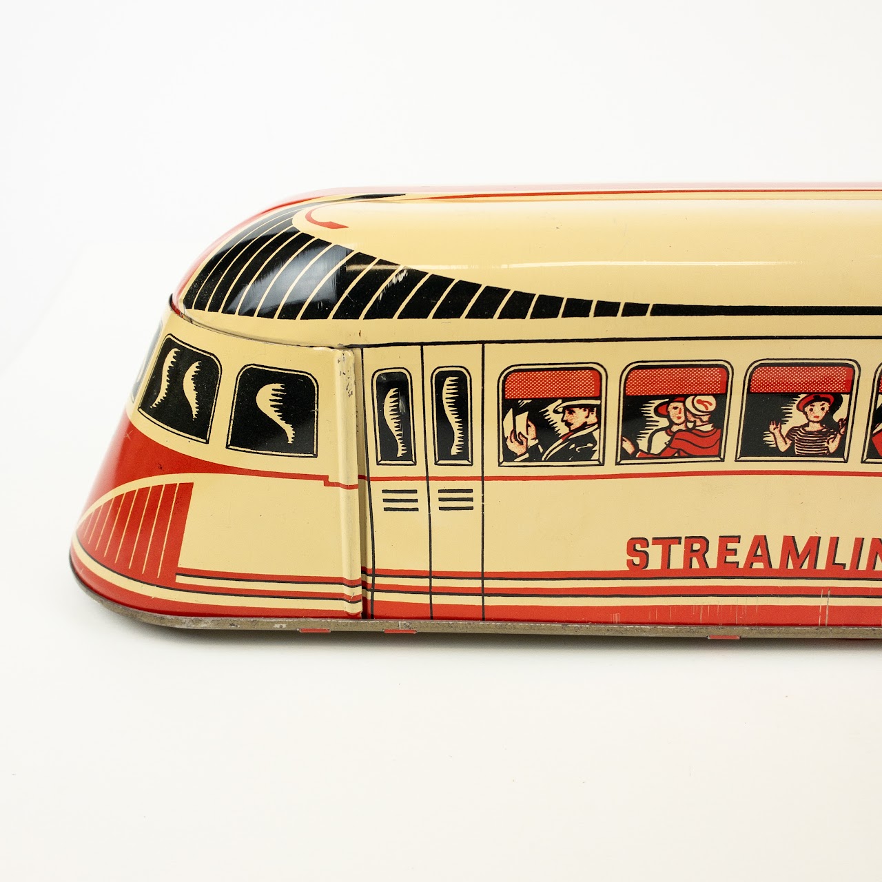 Streamline Railway No. 129 Trolley Pull Toy