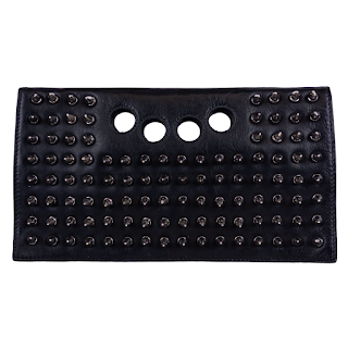 RK Studded Leather Clutch