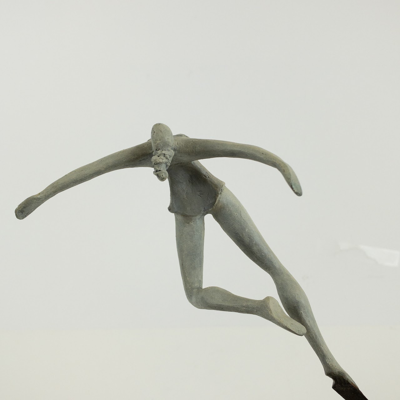 Signed Spring Metal Dancer Sculpture