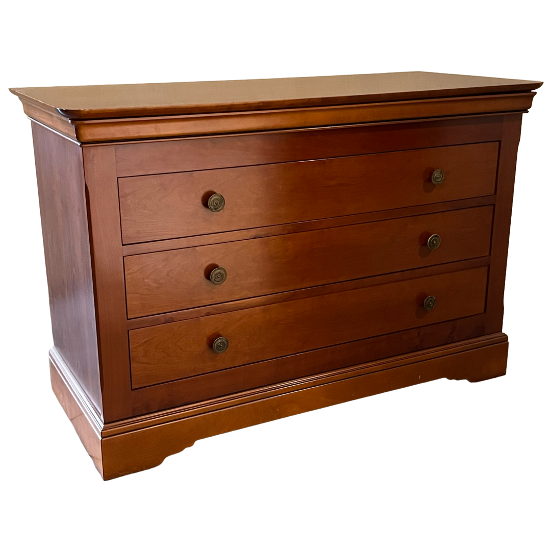 Grange 1904 French Cherry Directoire Style Four  Drawer Dresser