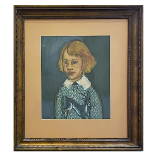 A. Dobkin Signed Vintage Oil Portrait Painting