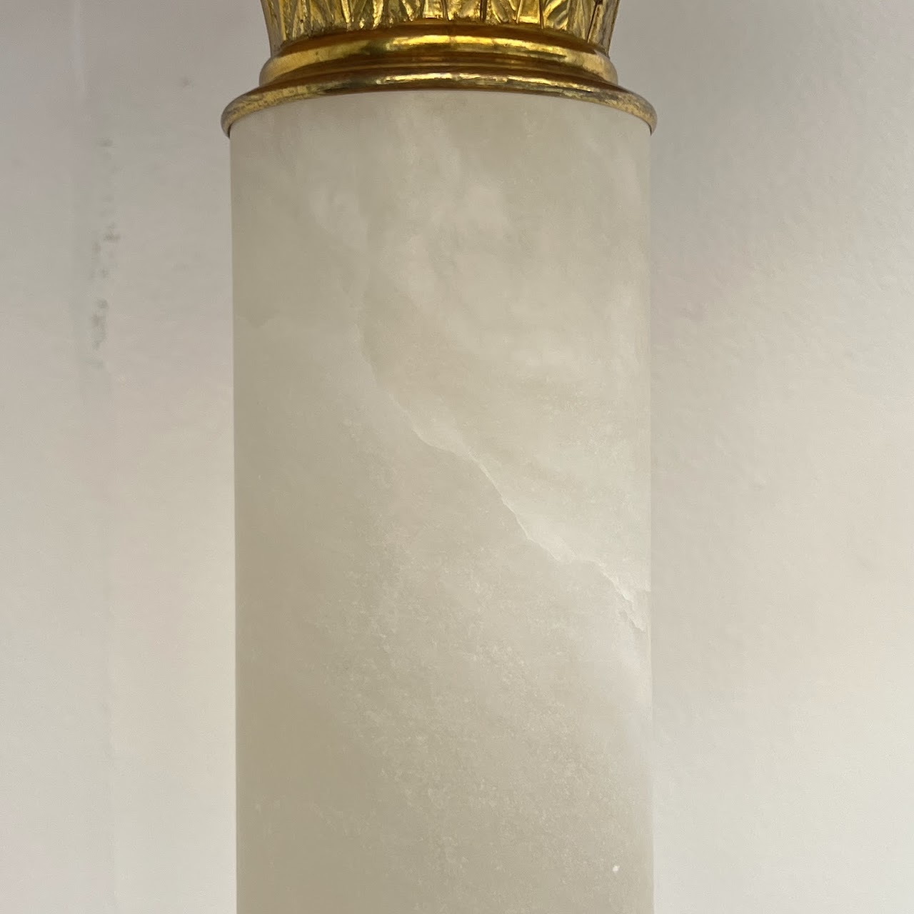 Neoclassical Style Onyx and Gold Table Lamp