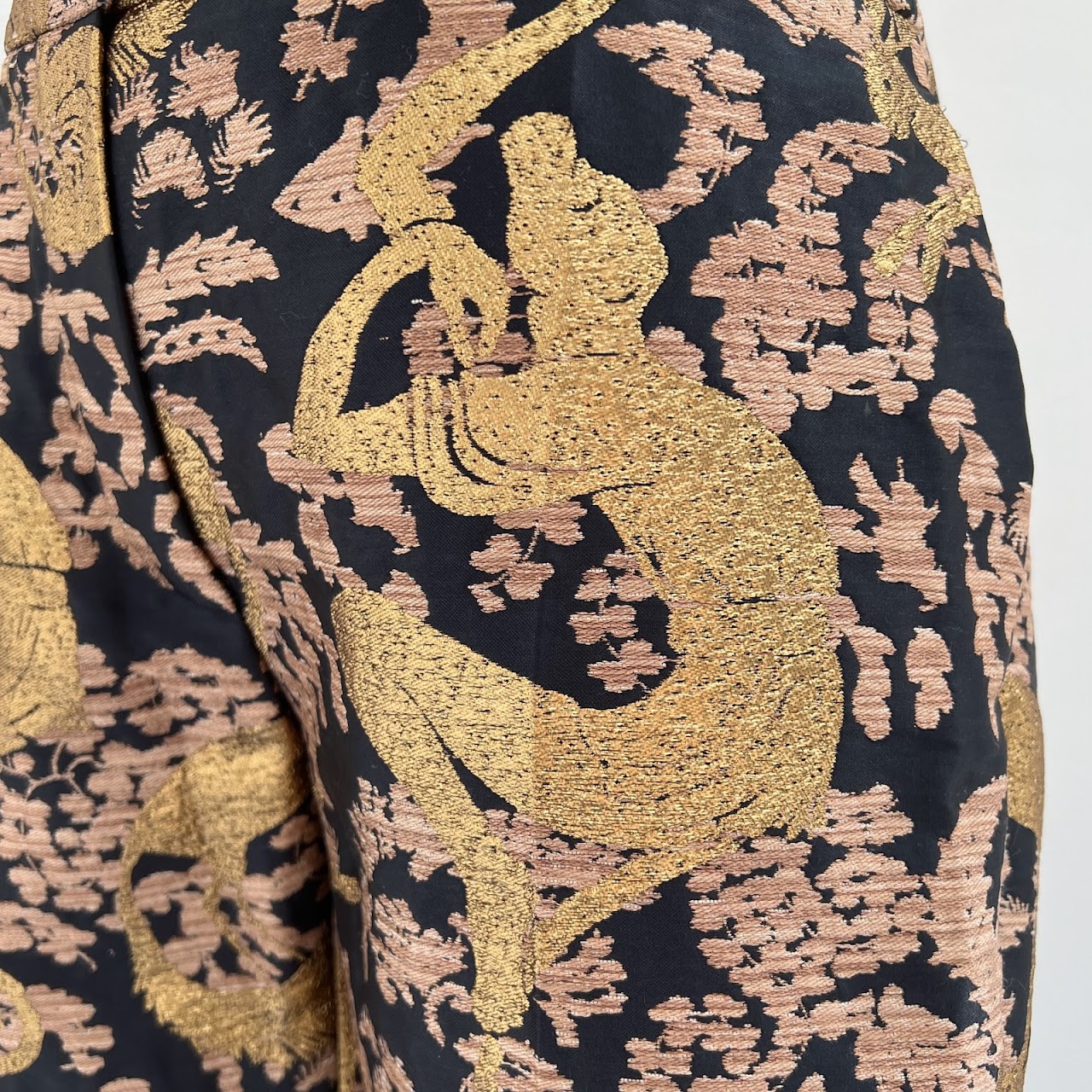 Lanvin Golden Monkey Brocade Pants