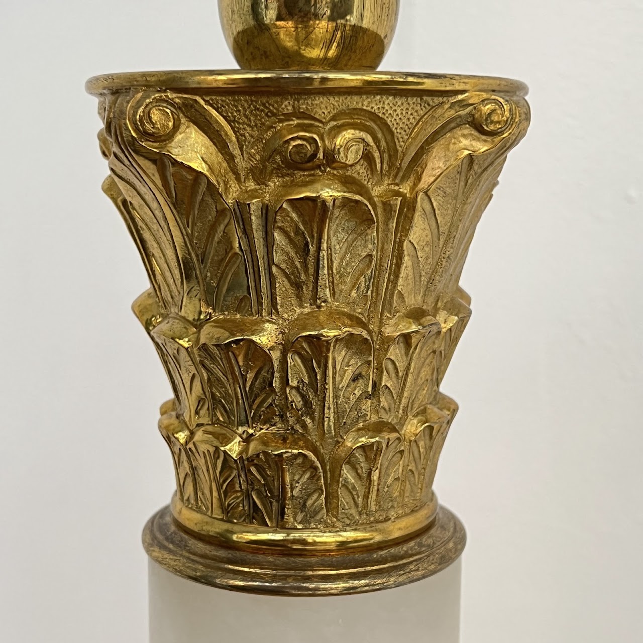 Neoclassical Style Onyx and Gold Table Lamp