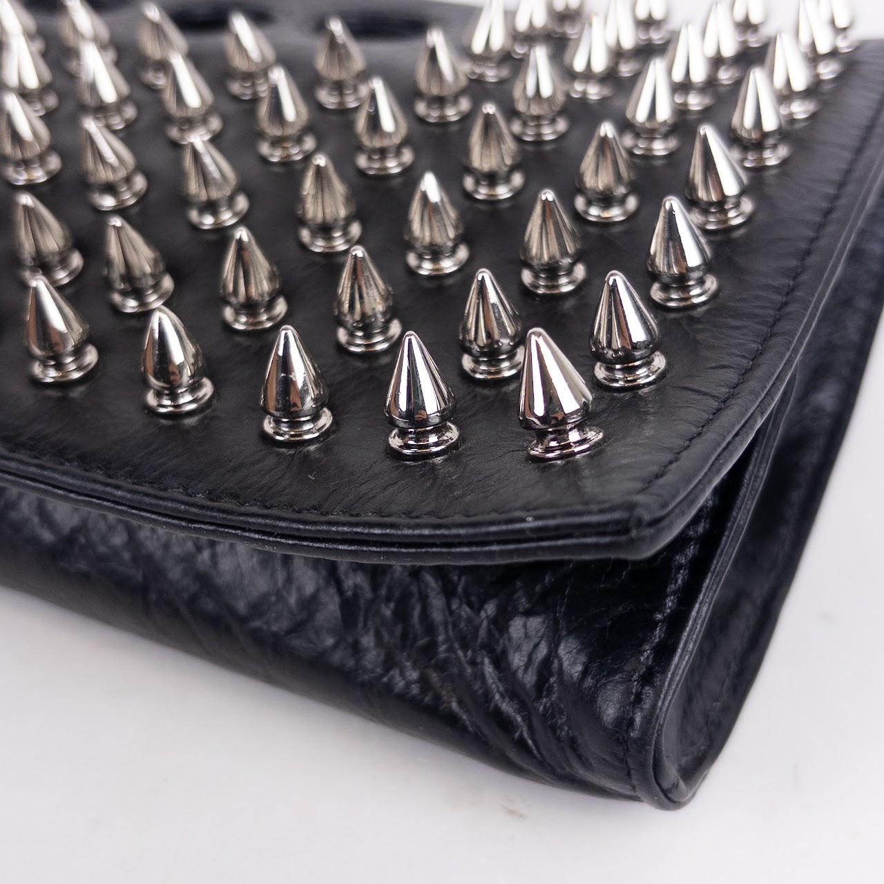 RK Studded Leather Clutch