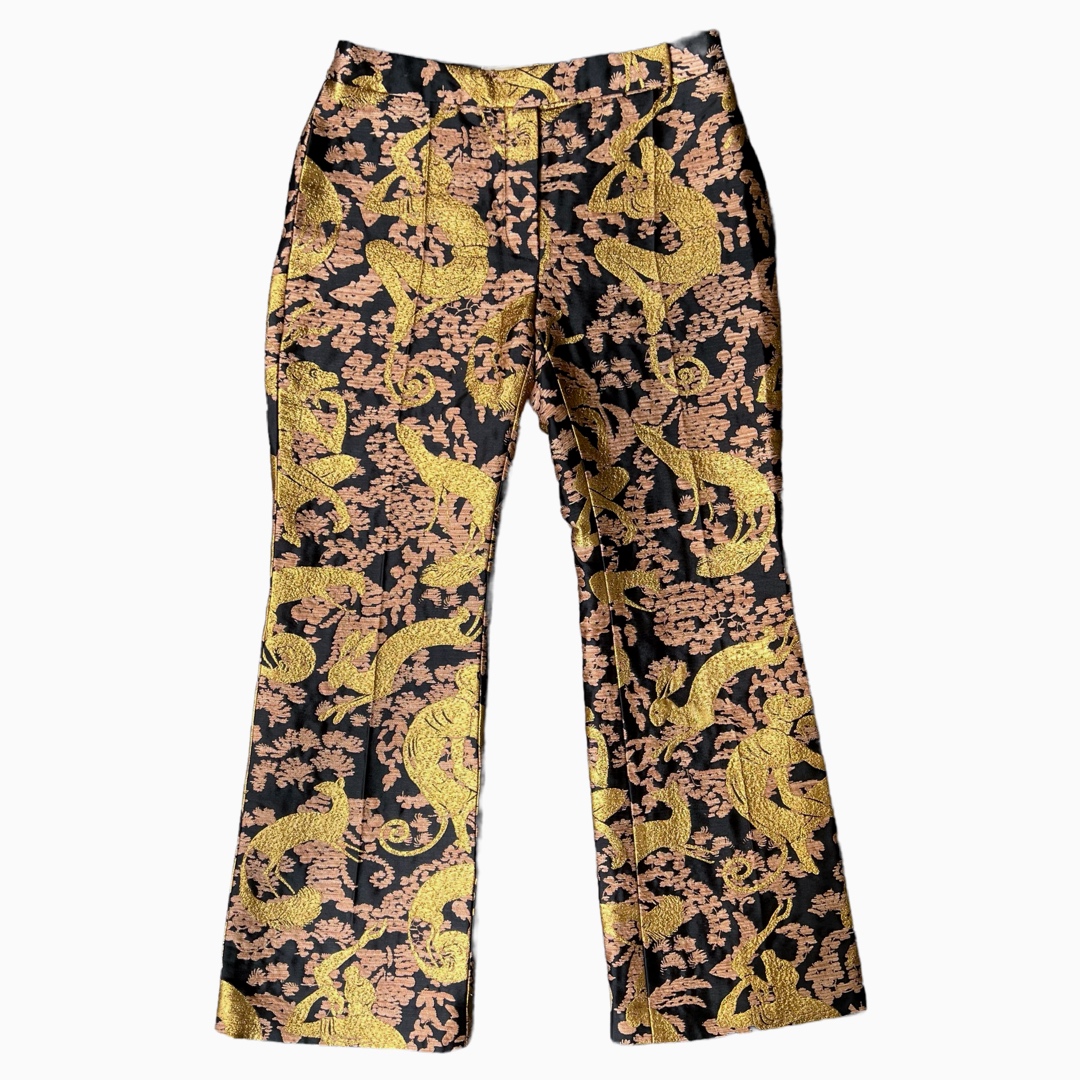 Lanvin Golden Monkey Brocade Pants