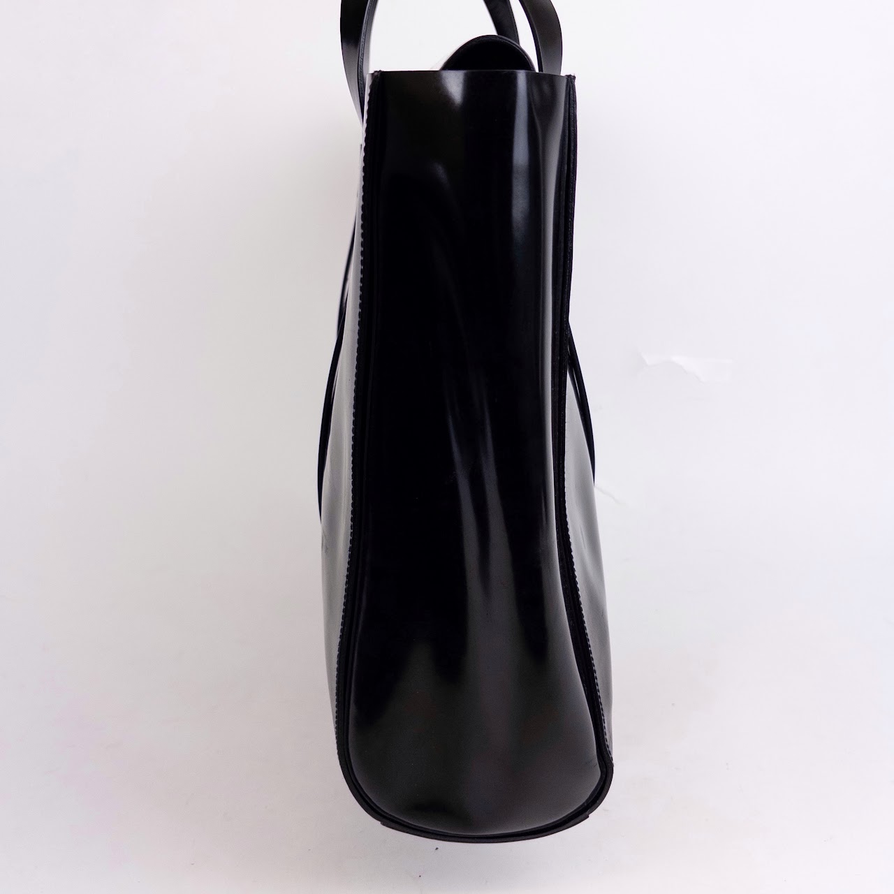 Wathne Patent Leather Tote Bag