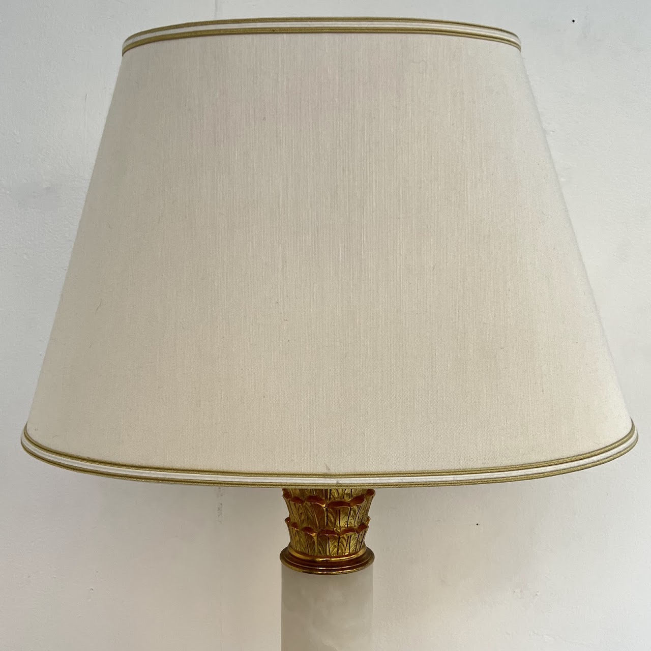 Neoclassical Style Onyx and Gold Table Lamp