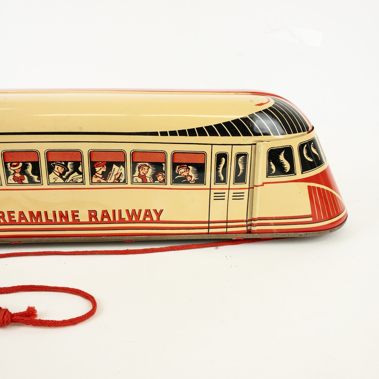 Streamline Railway No. 129 Trolley Pull Toy