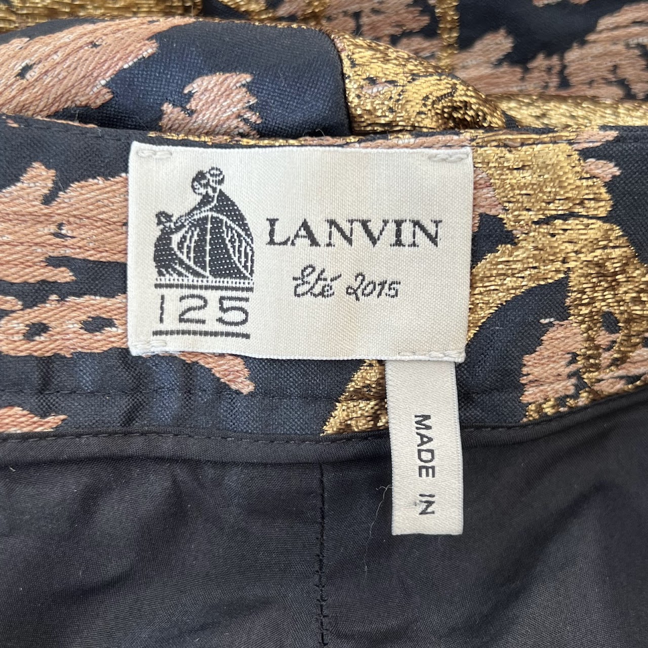 Lanvin Golden Monkey Brocade Pants