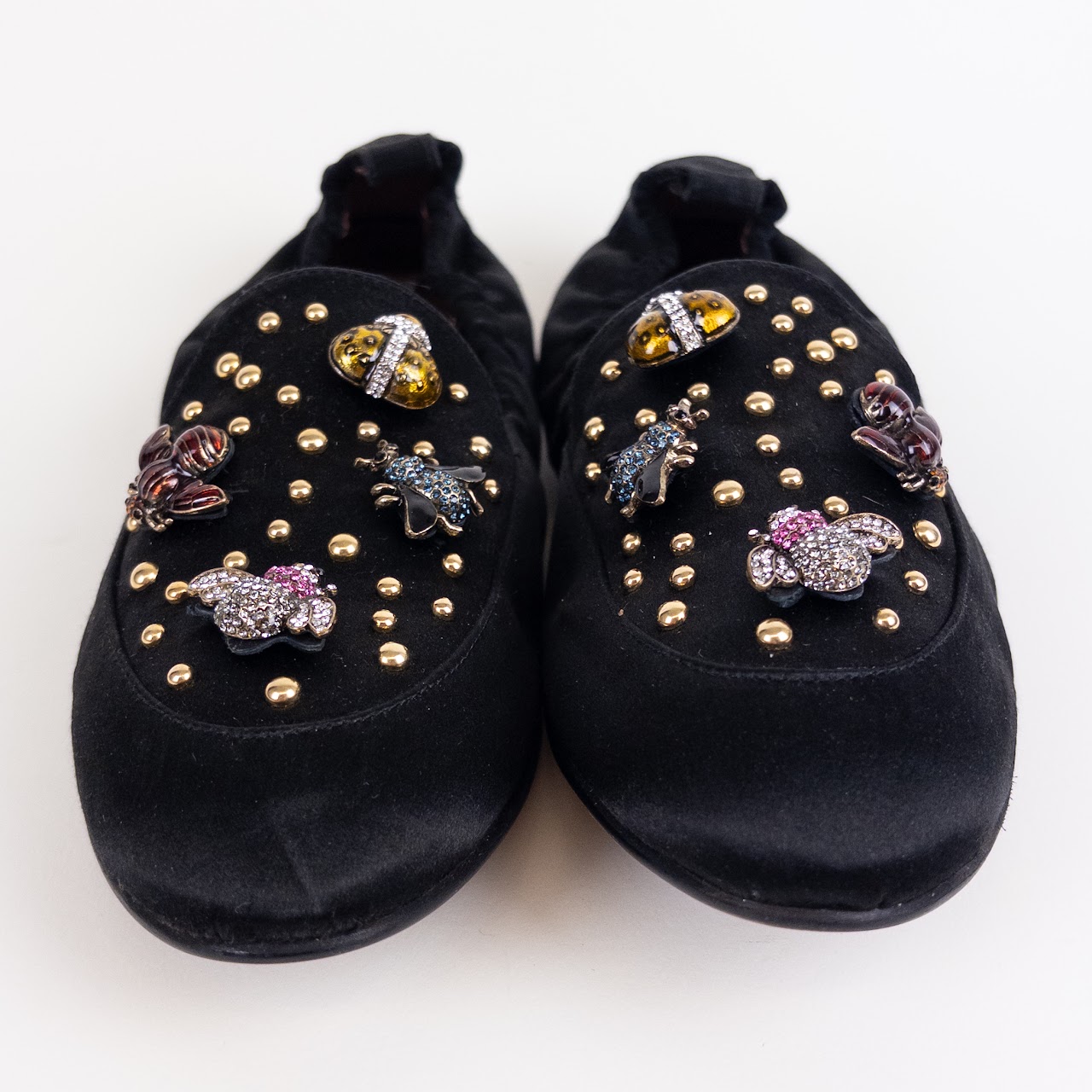 Diane B Baby Bugs Satin Loafers