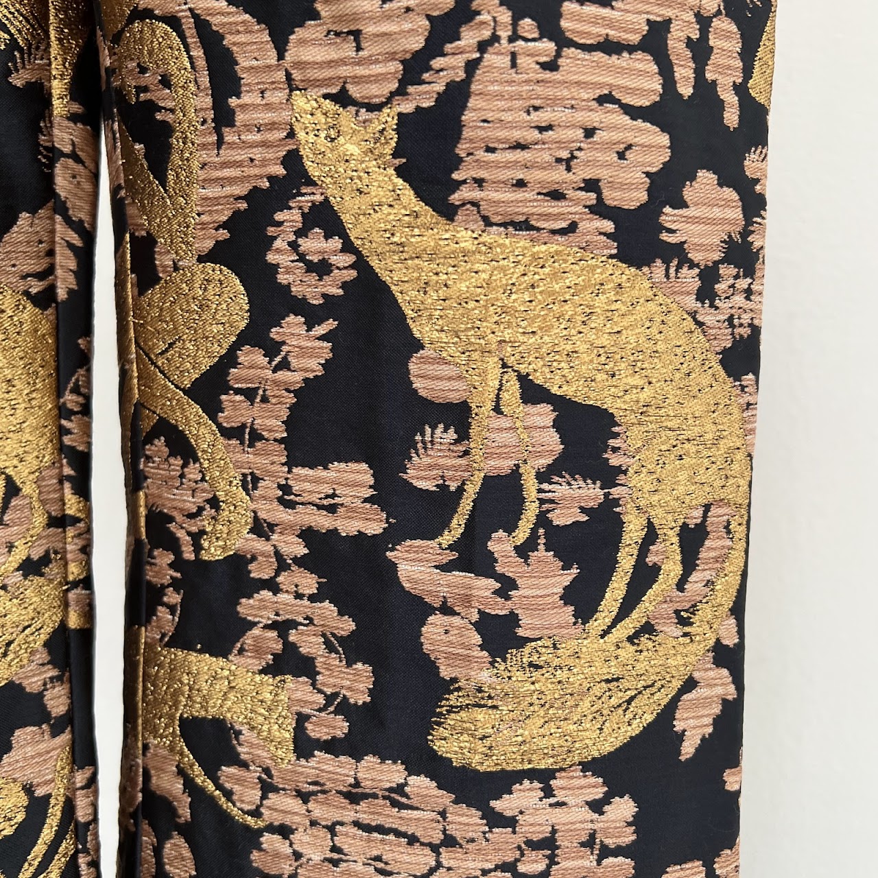 Lanvin Golden Monkey Brocade Pants