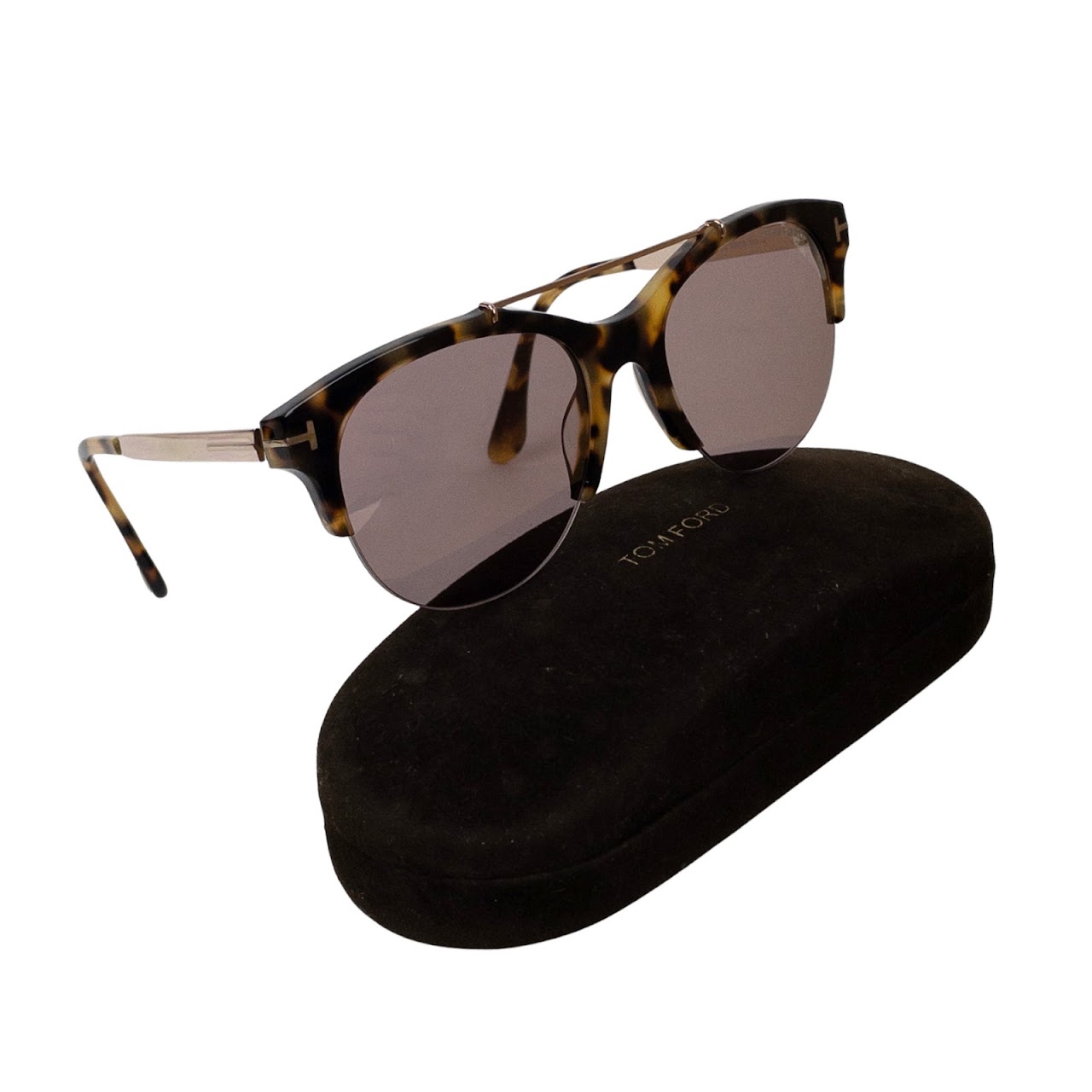 Tom Ford Adrenne Tortoise Sunglasses