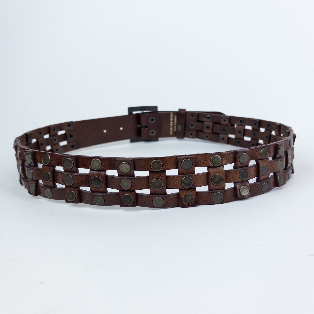 Dries Van Noten Woven Leather Belt