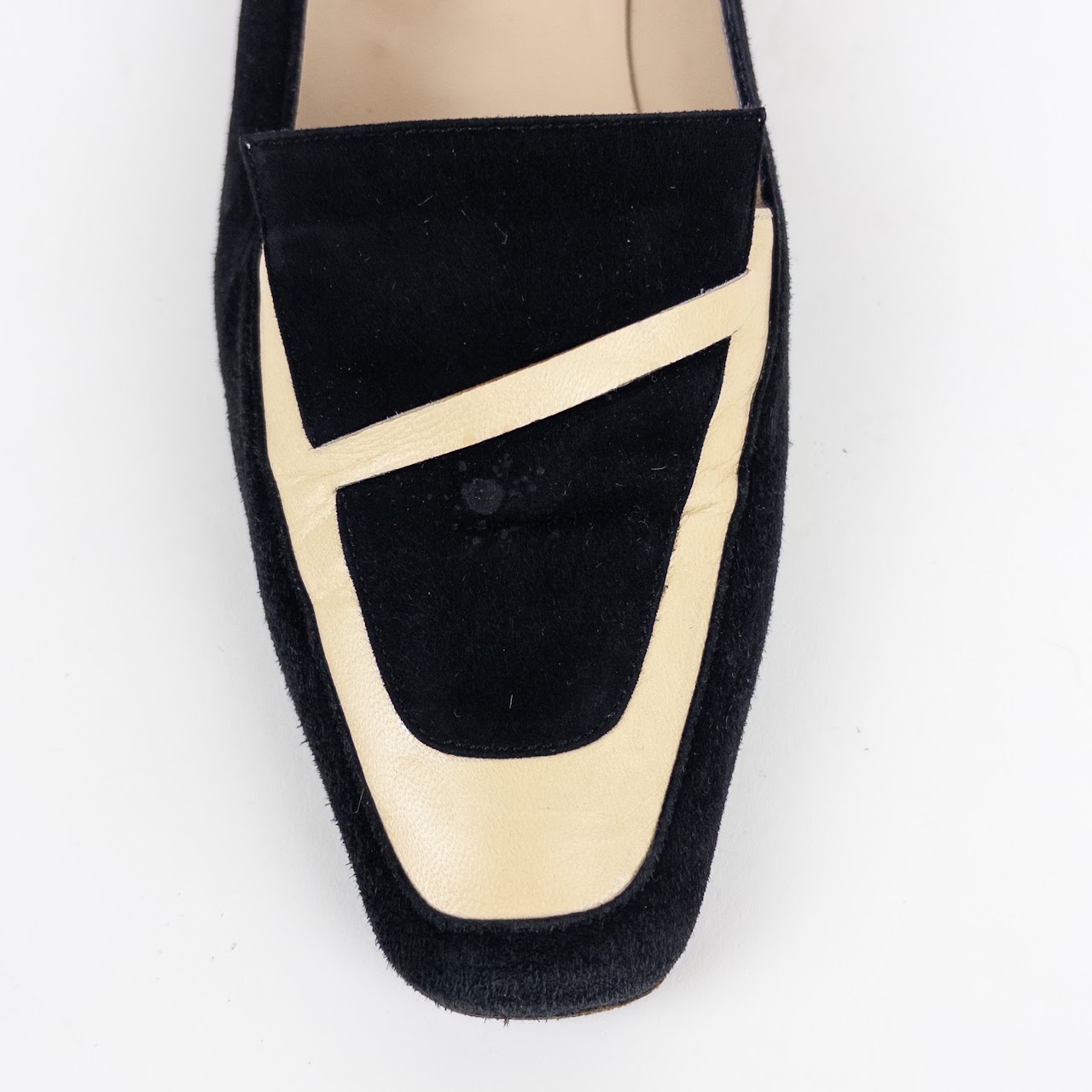 Christian Louboutin Suede and Leather Flats