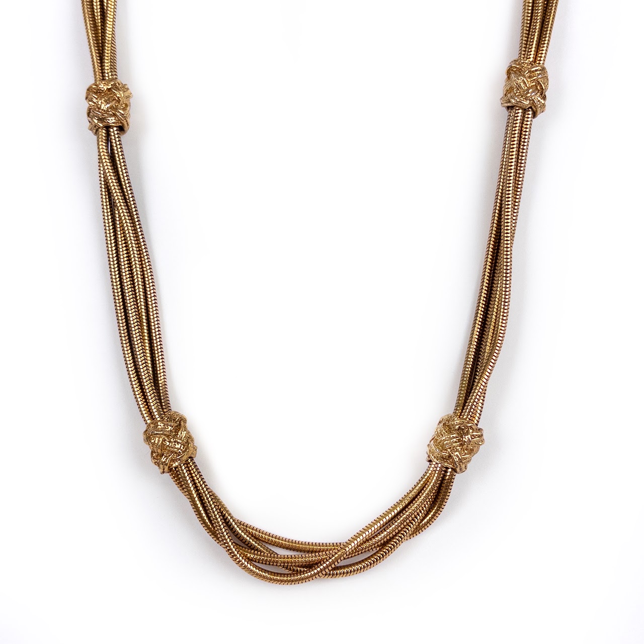 Saint laurent snake on sale necklace