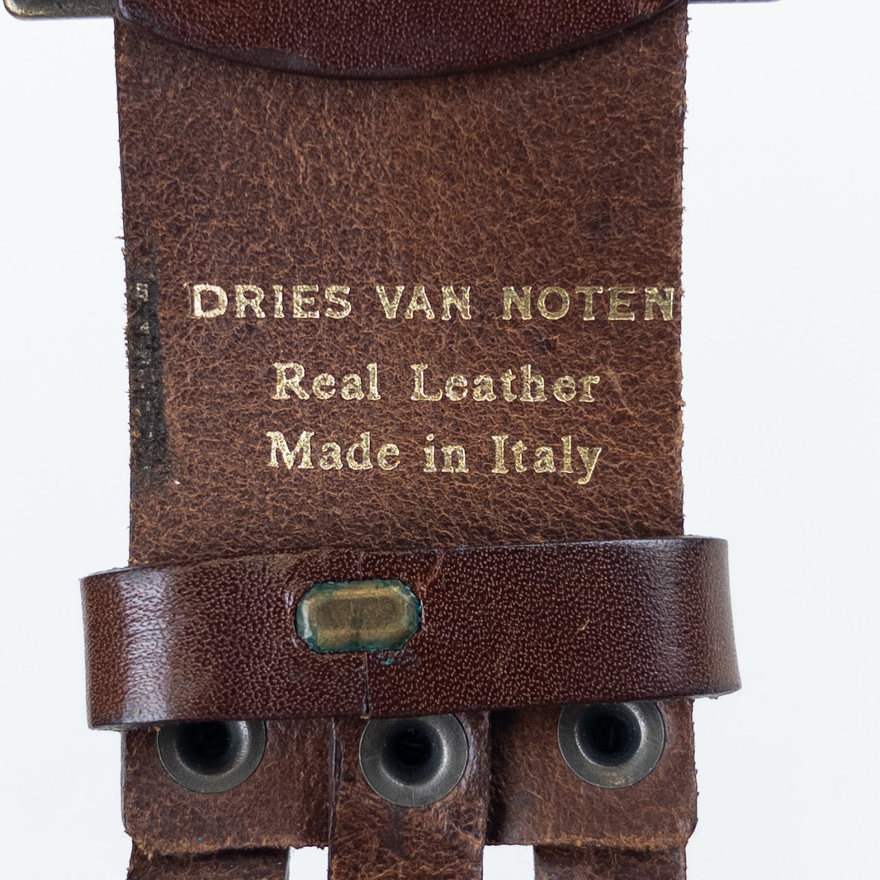 Dries Van Noten Woven Leather Belt